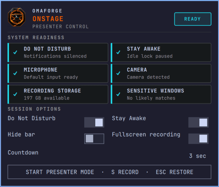 OmaStage preview